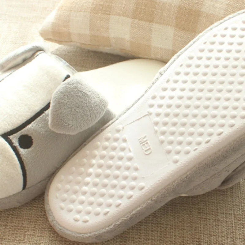 Animal Slippers Cotton Slippers Indoor Floor Cute Dog Cartoon Slippers UGG Style