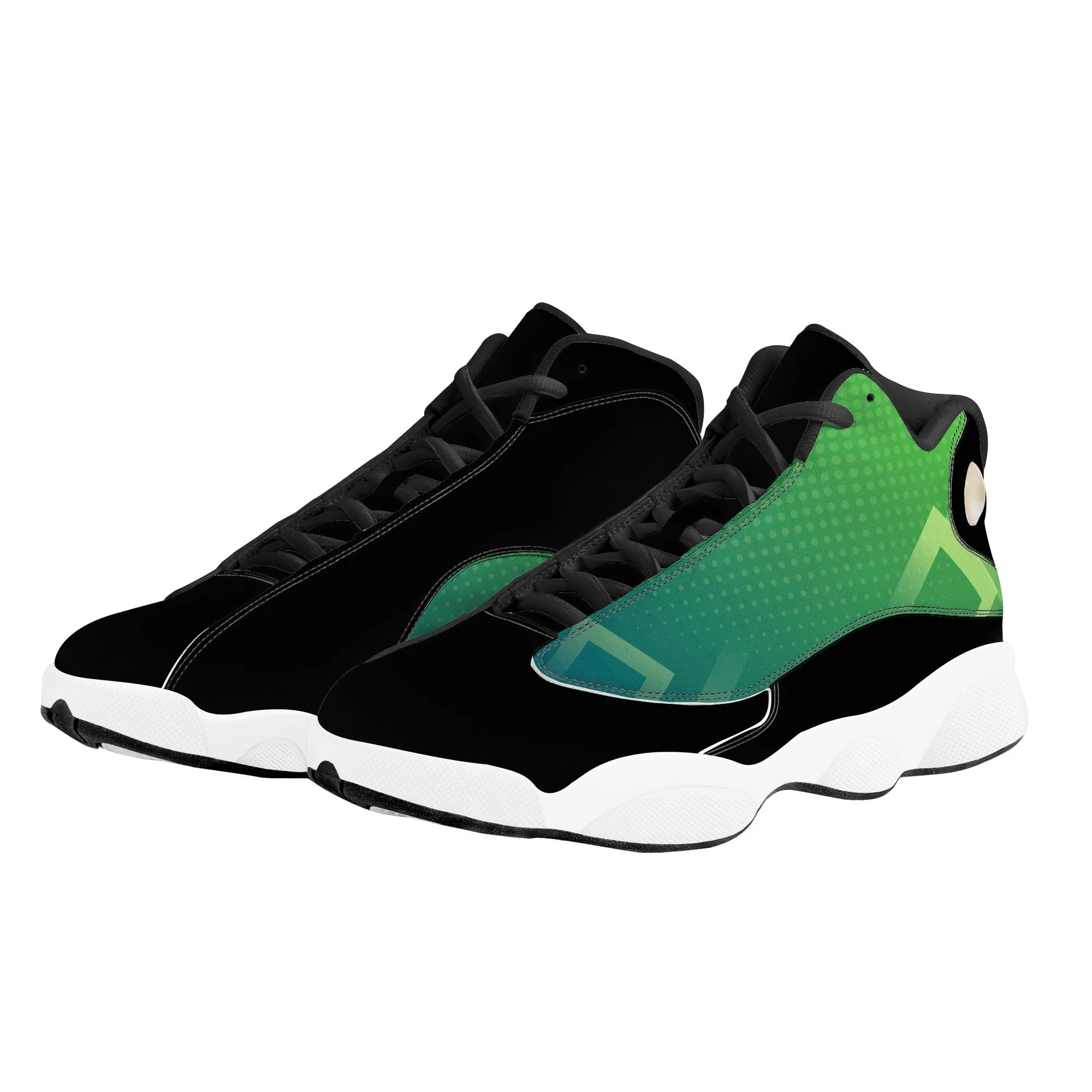 Basketball Shoes - Black/Green
