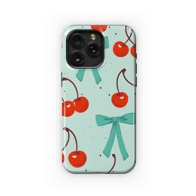 Cherry Ribbon Bow Vintage Phone Case iPhone Samsung Cover Pixel 3944