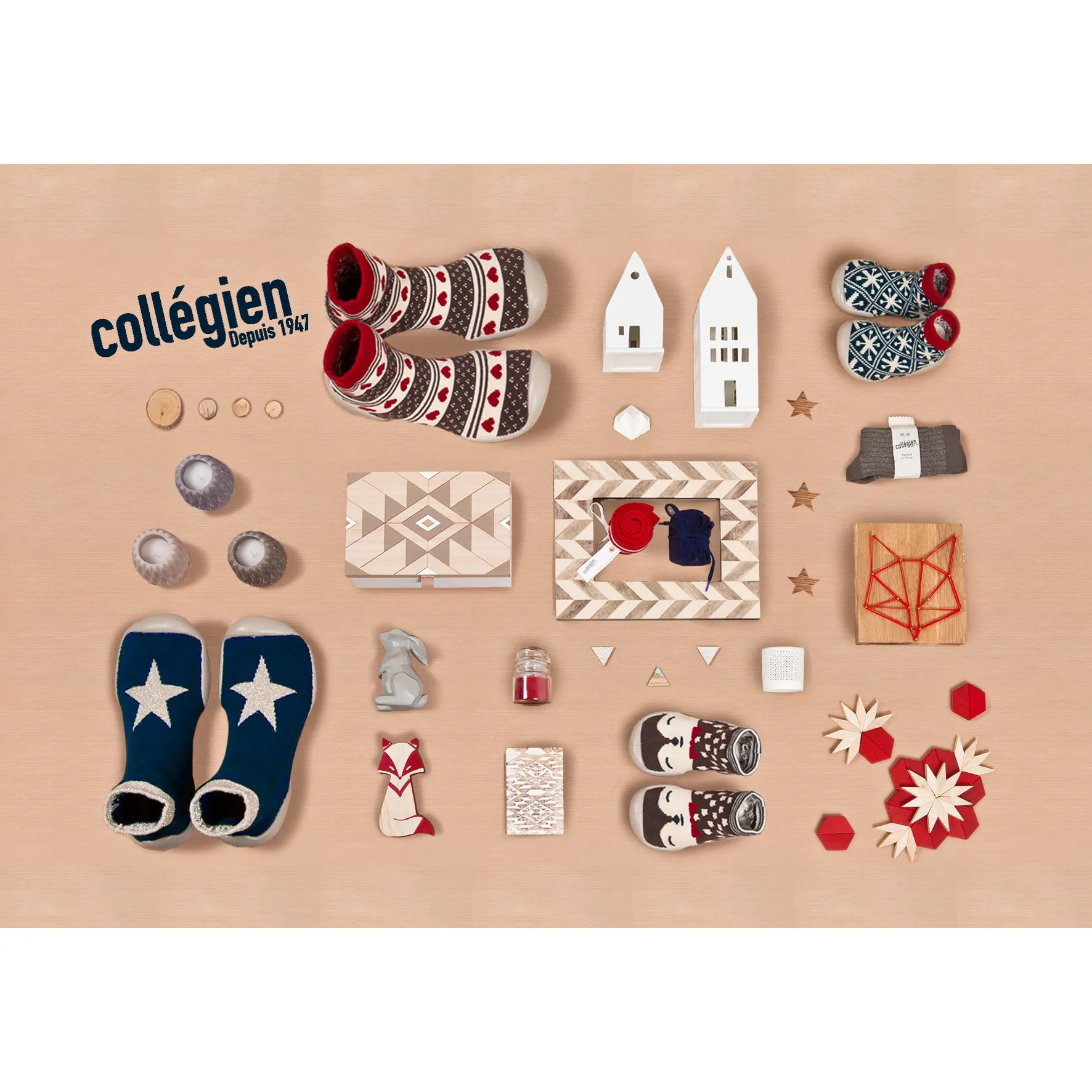 collégien Sweet Vchalet Sock Slippers