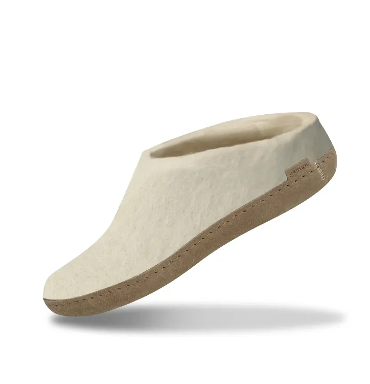 GLERUPS SLIP-ON WITH LEATHER SOLE