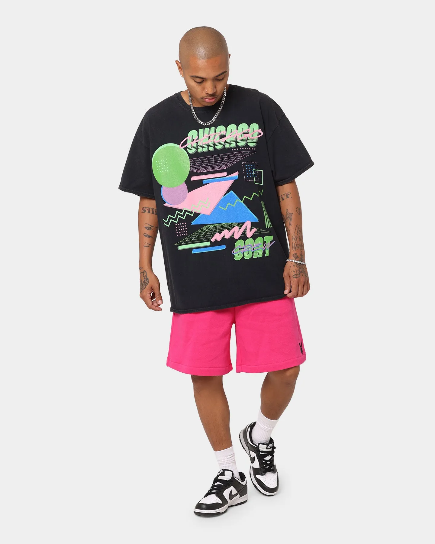 Goat Crew Retro Arcade Chicago Vintage T-Shirt Black Wash