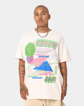 Goat Crew Retro Arcade Chicago Vintage T-Shirt Off White