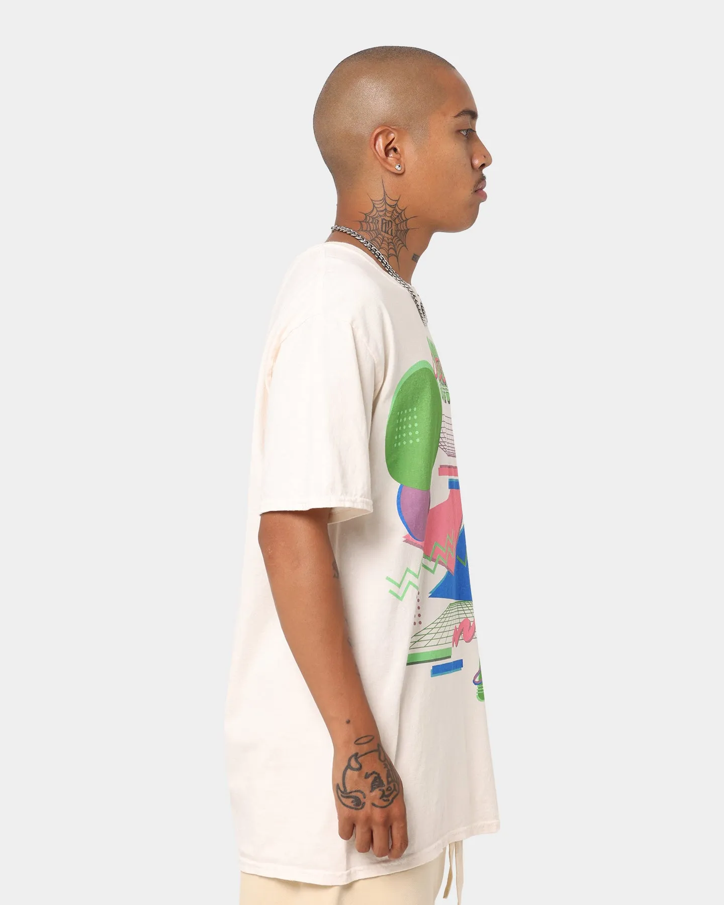 Goat Crew Retro Arcade Chicago Vintage T-Shirt Off White