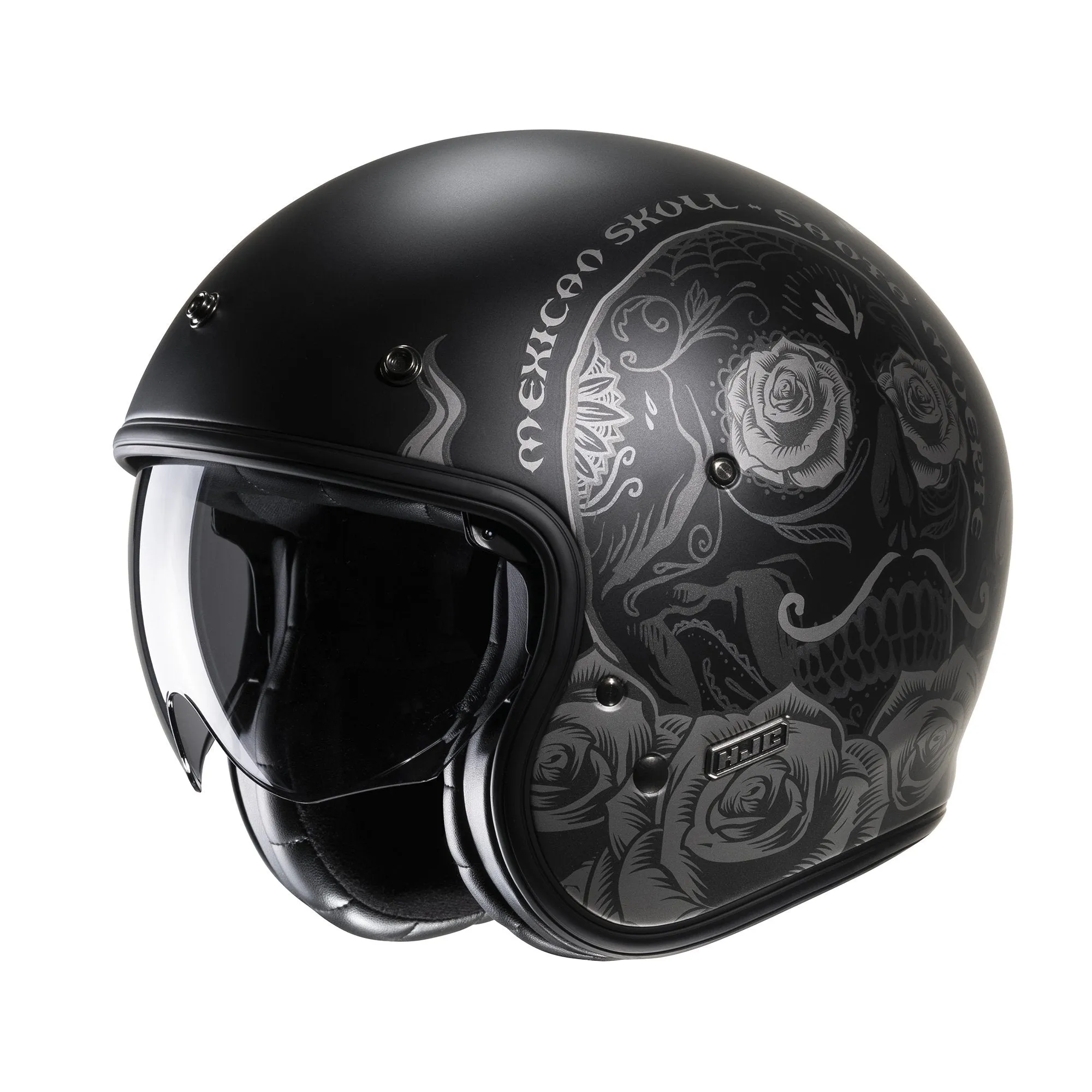 HJC V31 Desto MC5SF Black Open Face Motorbike Helmet