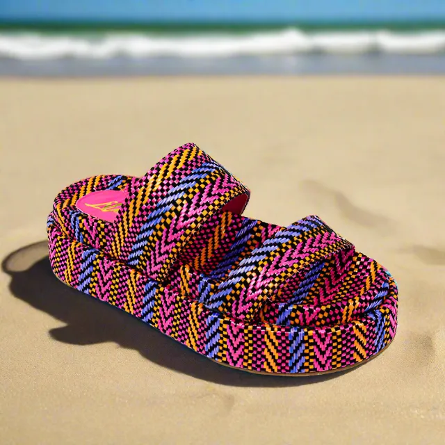 JUDD-1 Fuchsia Multicolor  Raffia