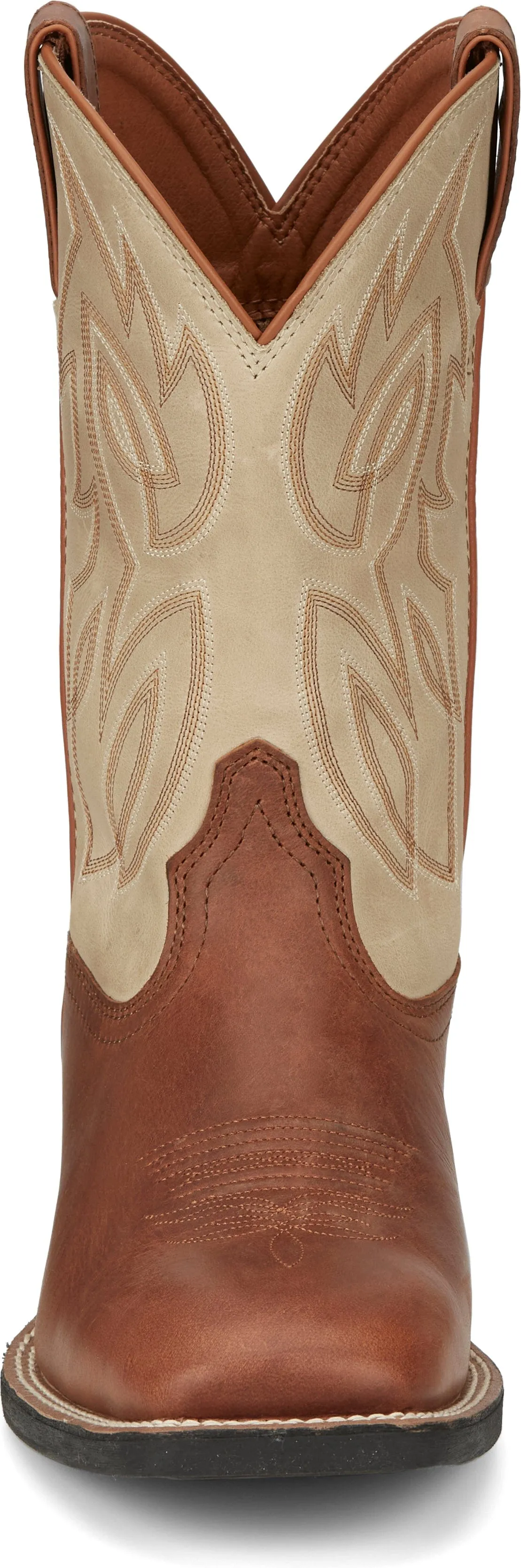 Justin Men's Canter Whiskey Brown Square Toe Western Boots SE7511