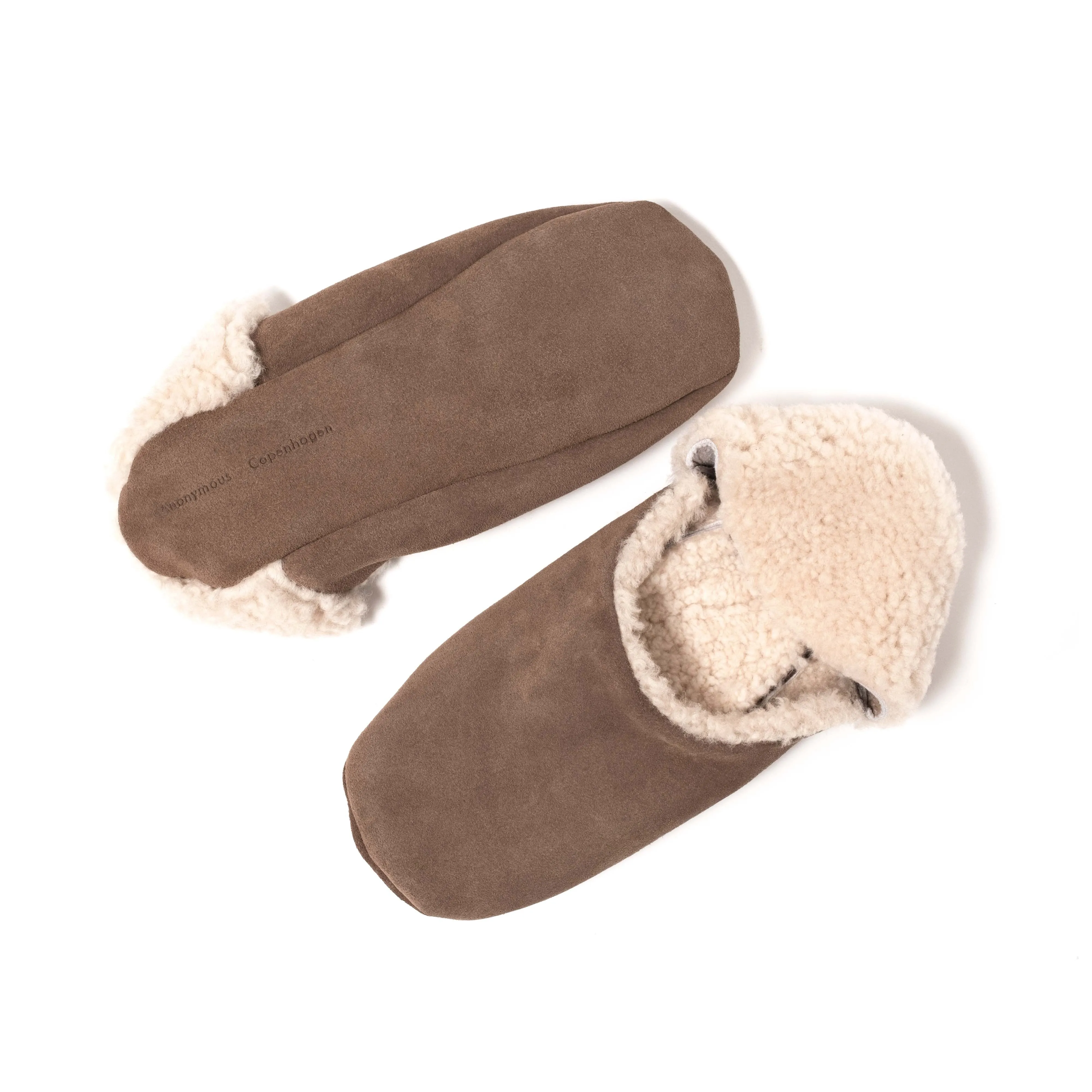 Lambiees shearling Calf Suede Dark Taupe