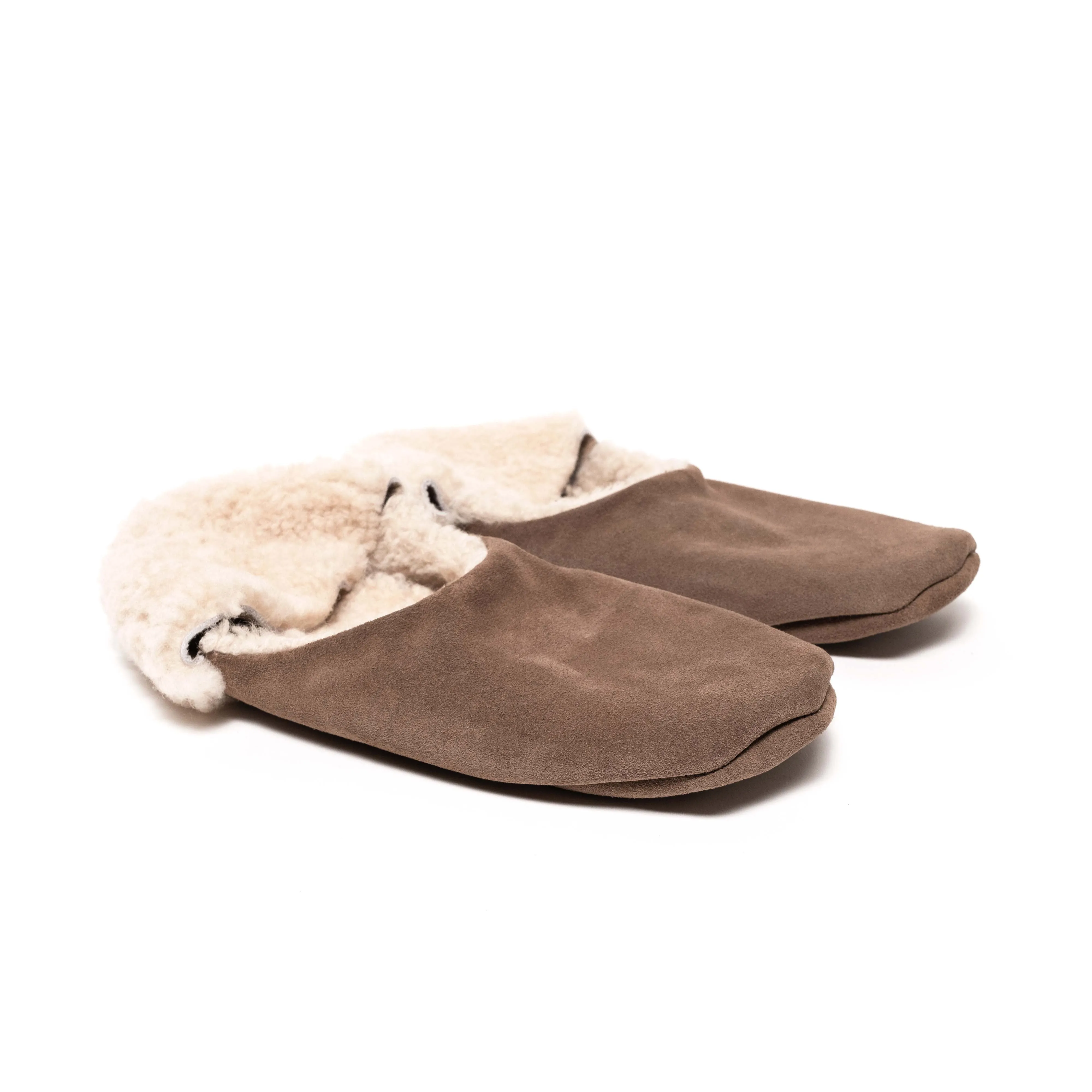 Lambiees shearling Calf Suede Dark Taupe