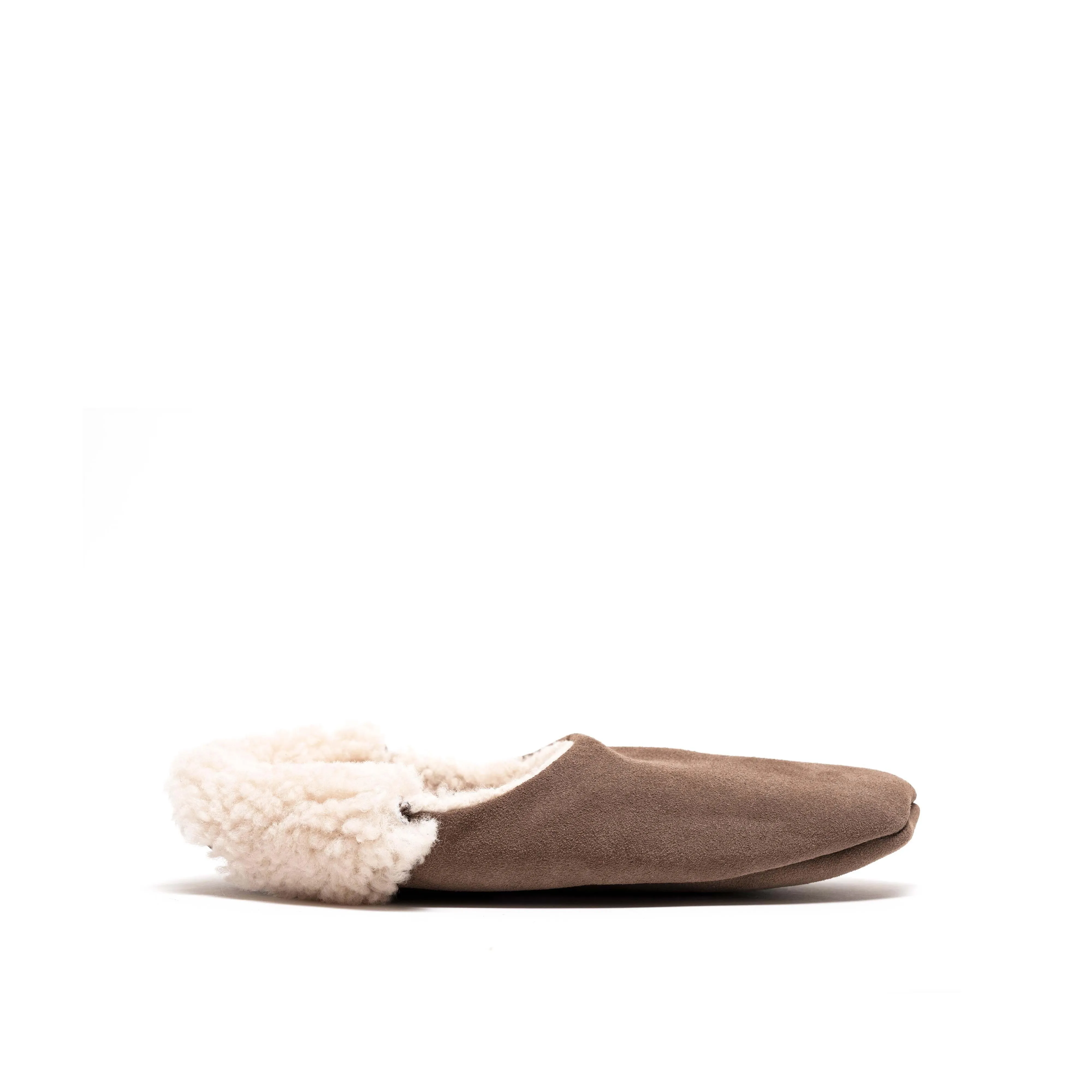 Lambiees shearling Calf Suede Dark Taupe