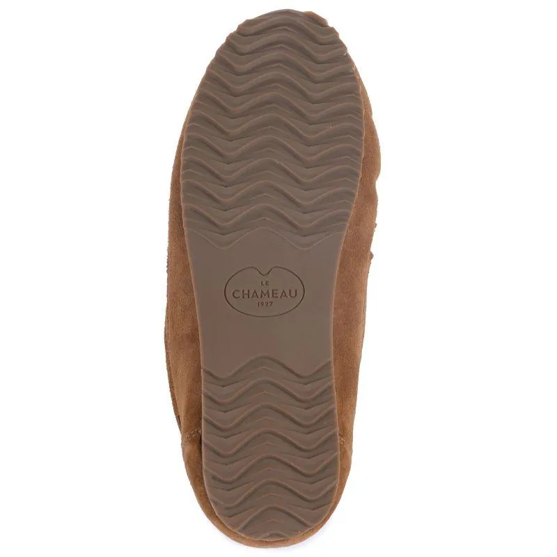Le Chameau Maison Mens Moccasin Slipper - Tan