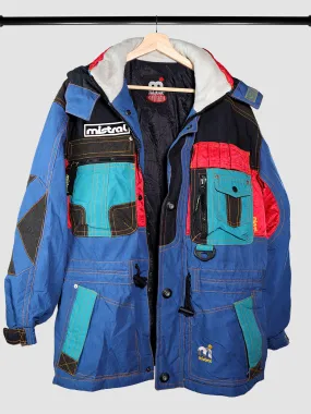 Mistral Sportswear Vintage Winter Colorblock Ski Jacket 90s (L)