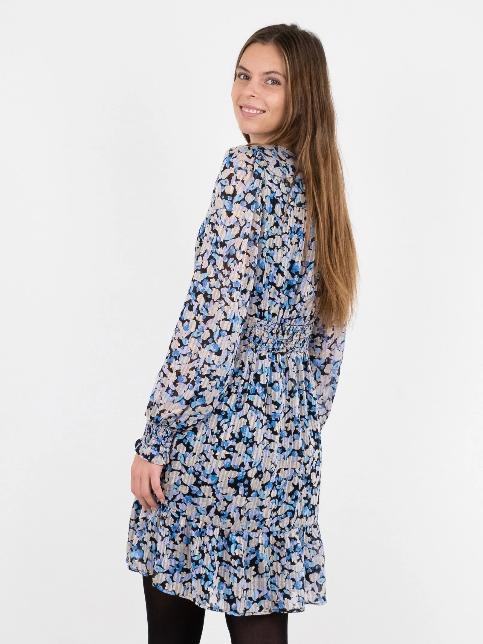 Mitchell Moon Flower Dress - Blue