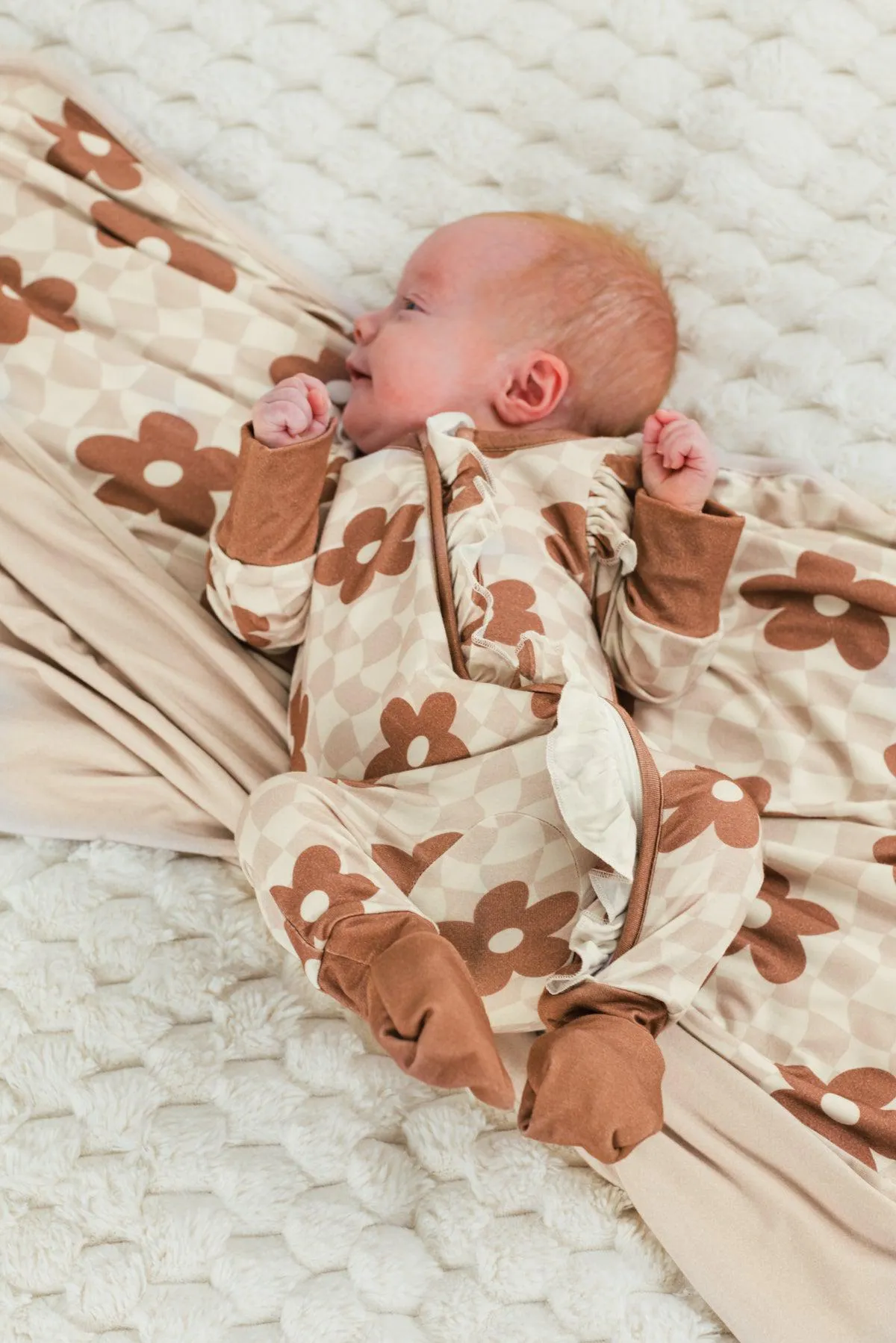 Mom & Me - Bamboo Checkered Blossoms Pajamas