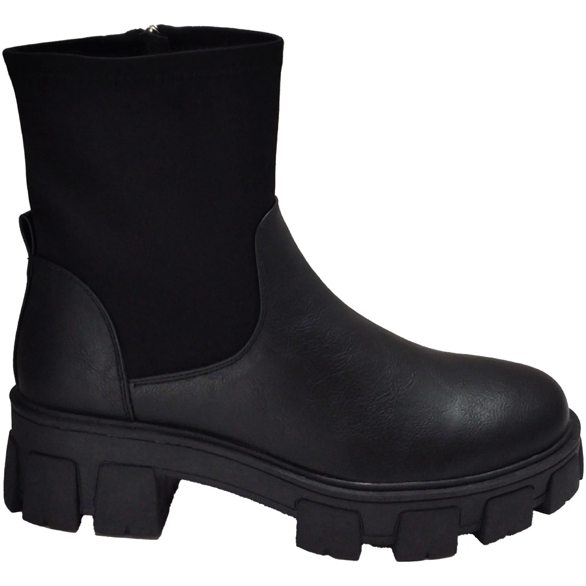 mySTYLE Women's Moto Mix Media Boots