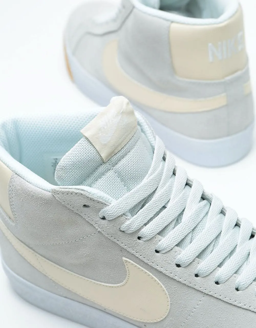 Nike SB Zoom Blazer Mid Skate Shoes - Photon Dust/Light Cream-White-Wh
