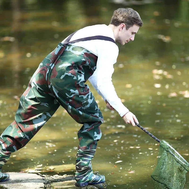 Outdoor Green Camouflage Chest Waders
