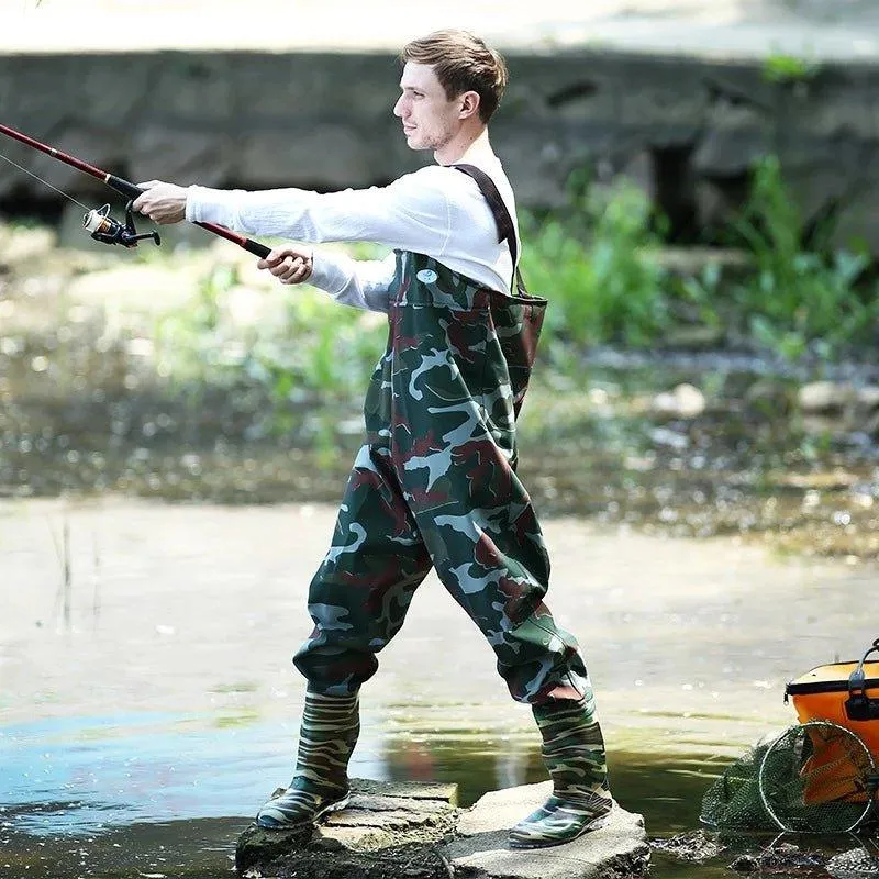 Outdoor Green Camouflage Chest Waders