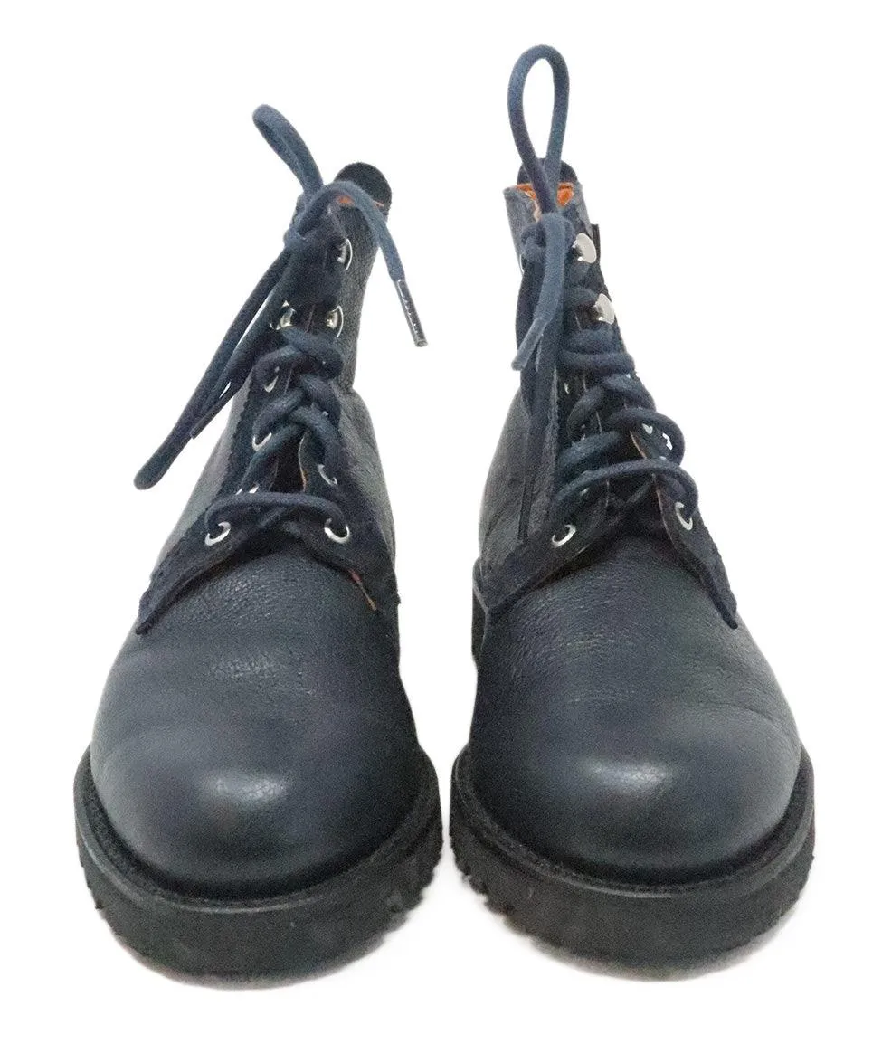 Penelope Chilvers Navy Leather Boots sz 8