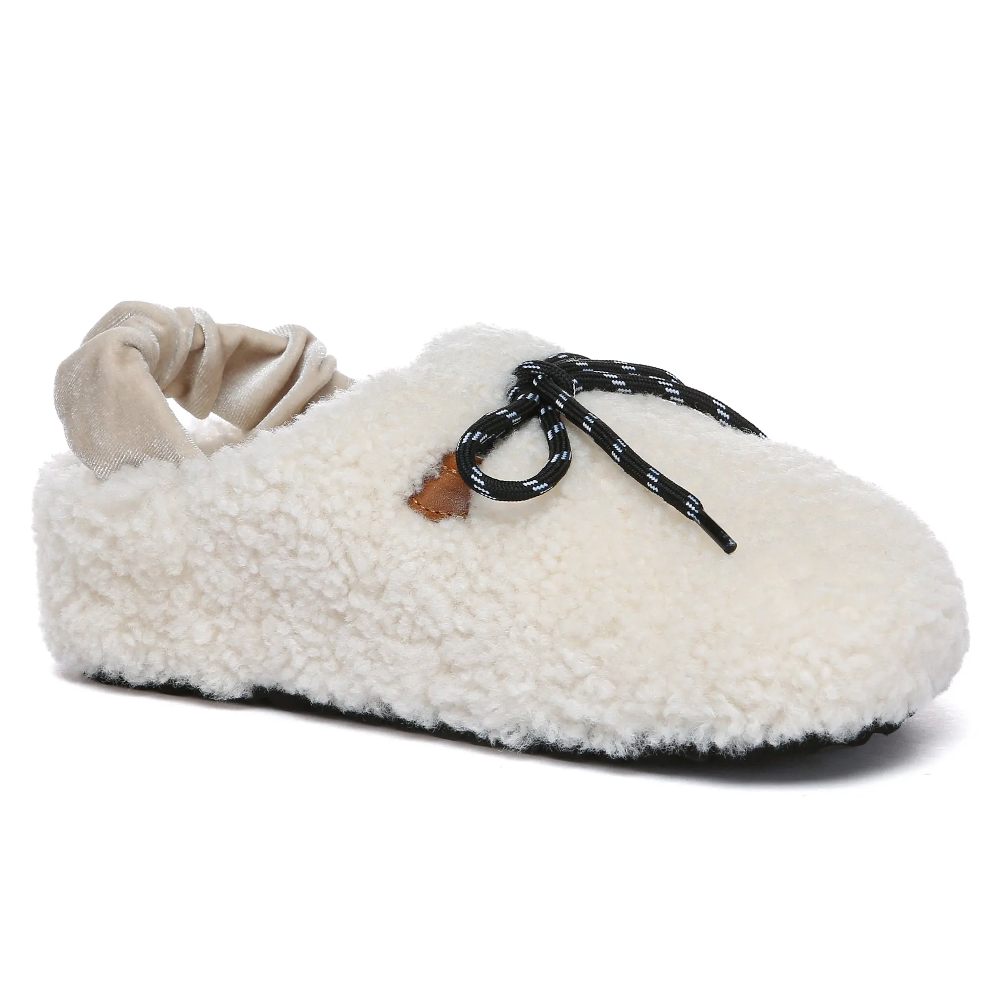 PlushCozy Slingback Lace UGG Slippers
