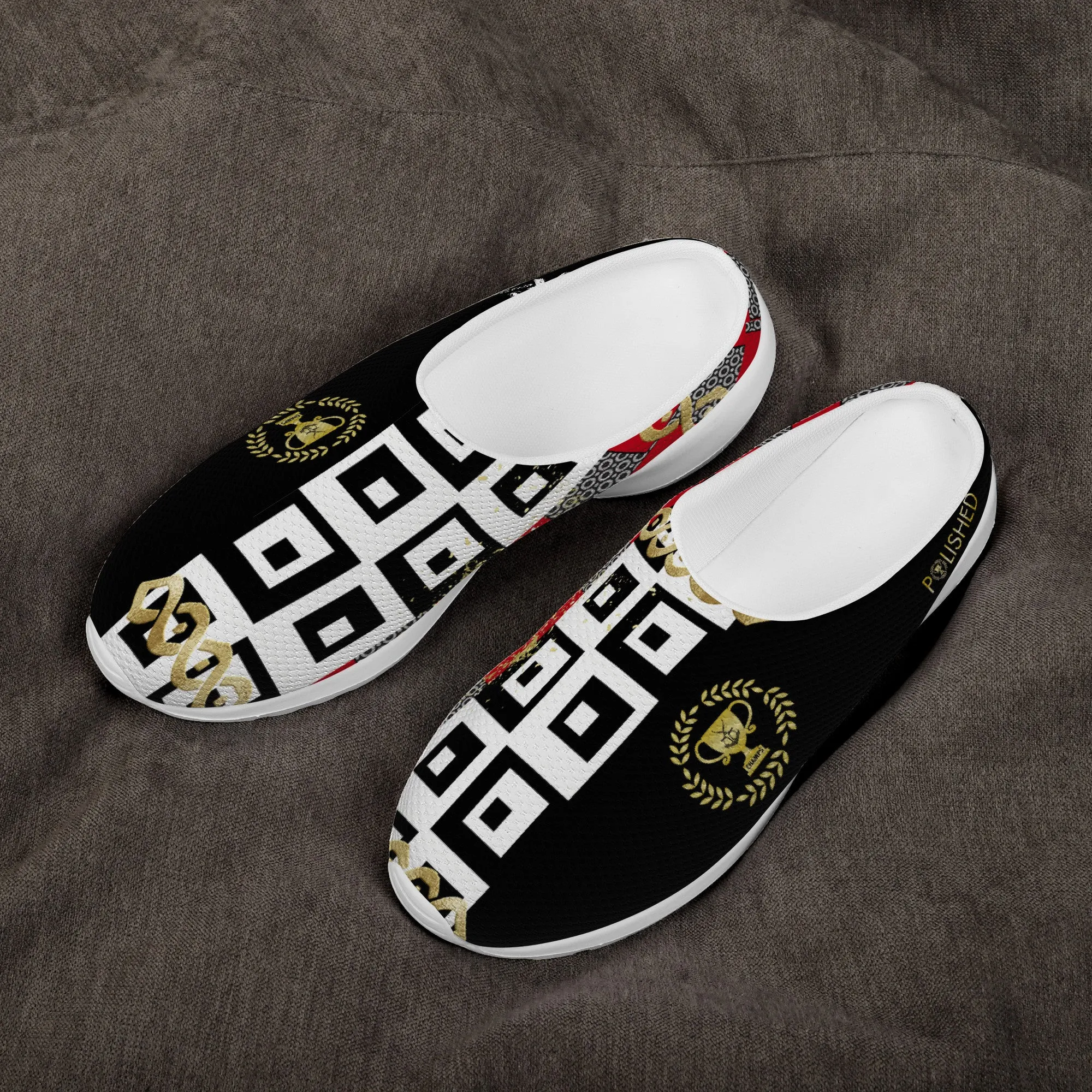 Polished Punteggiato Mesh Sneaker Slippers