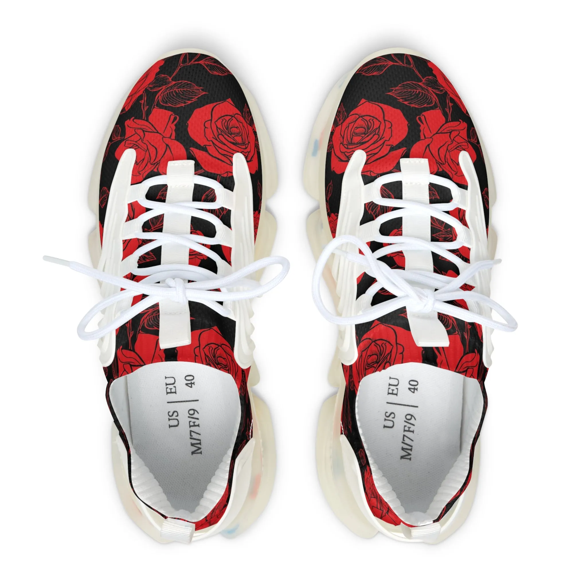Red Rose Women's Mesh Sneakers