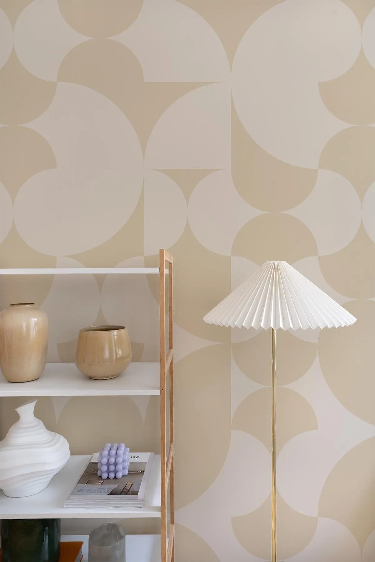 Retro Geometric Pale Yellow