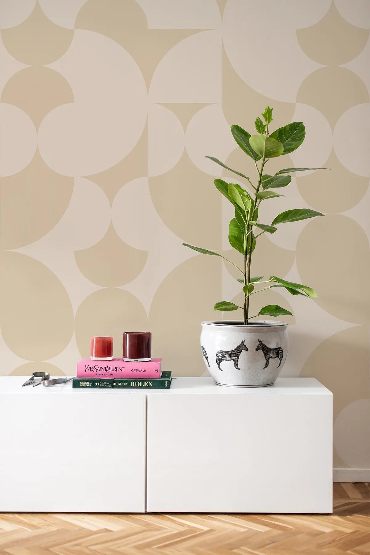 Retro Geometric Pale Yellow