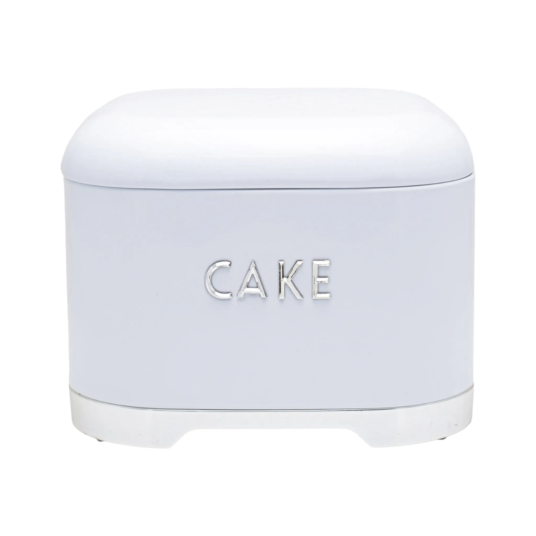 Retro Vintage Tin Cake White Sliver