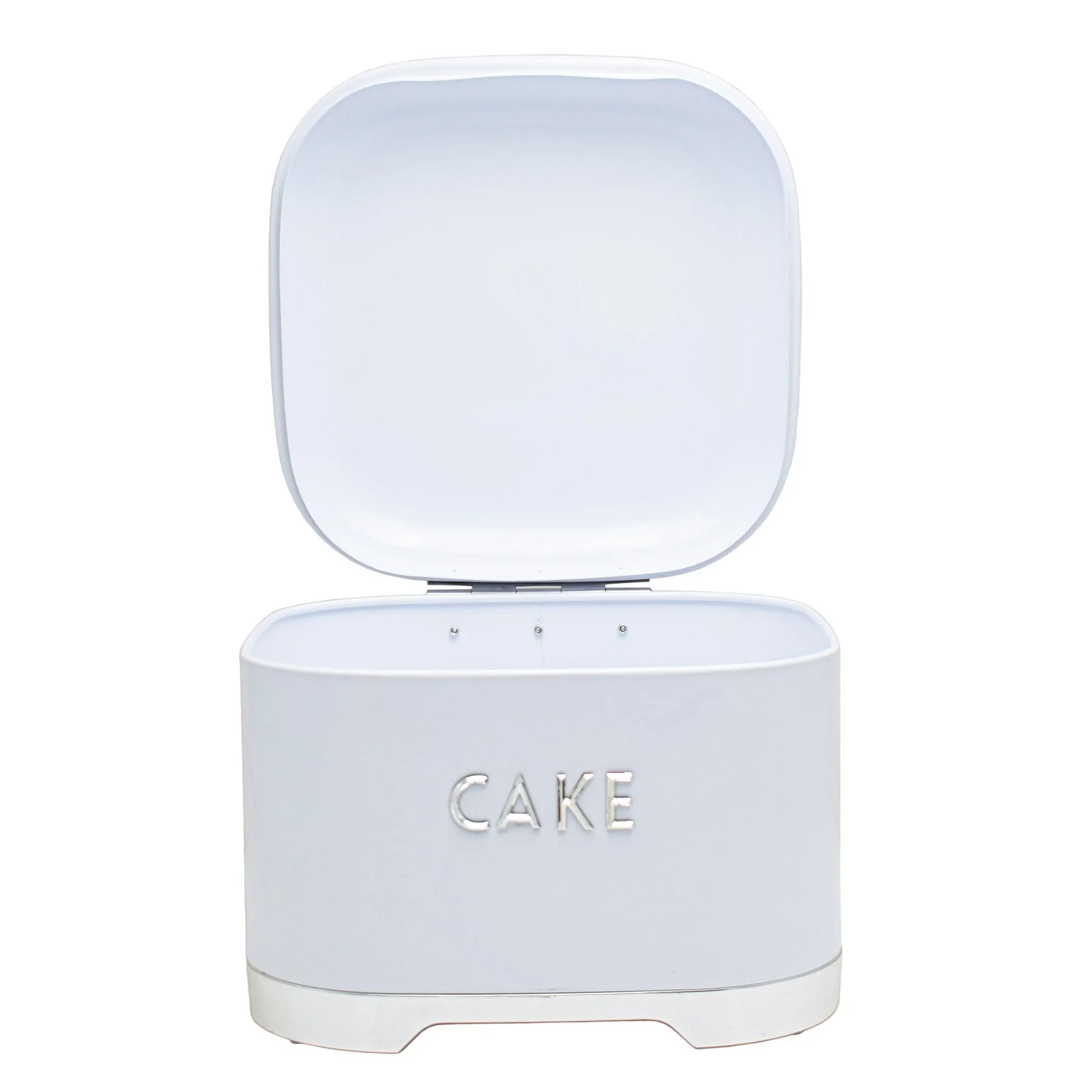 Retro Vintage Tin Cake White Sliver