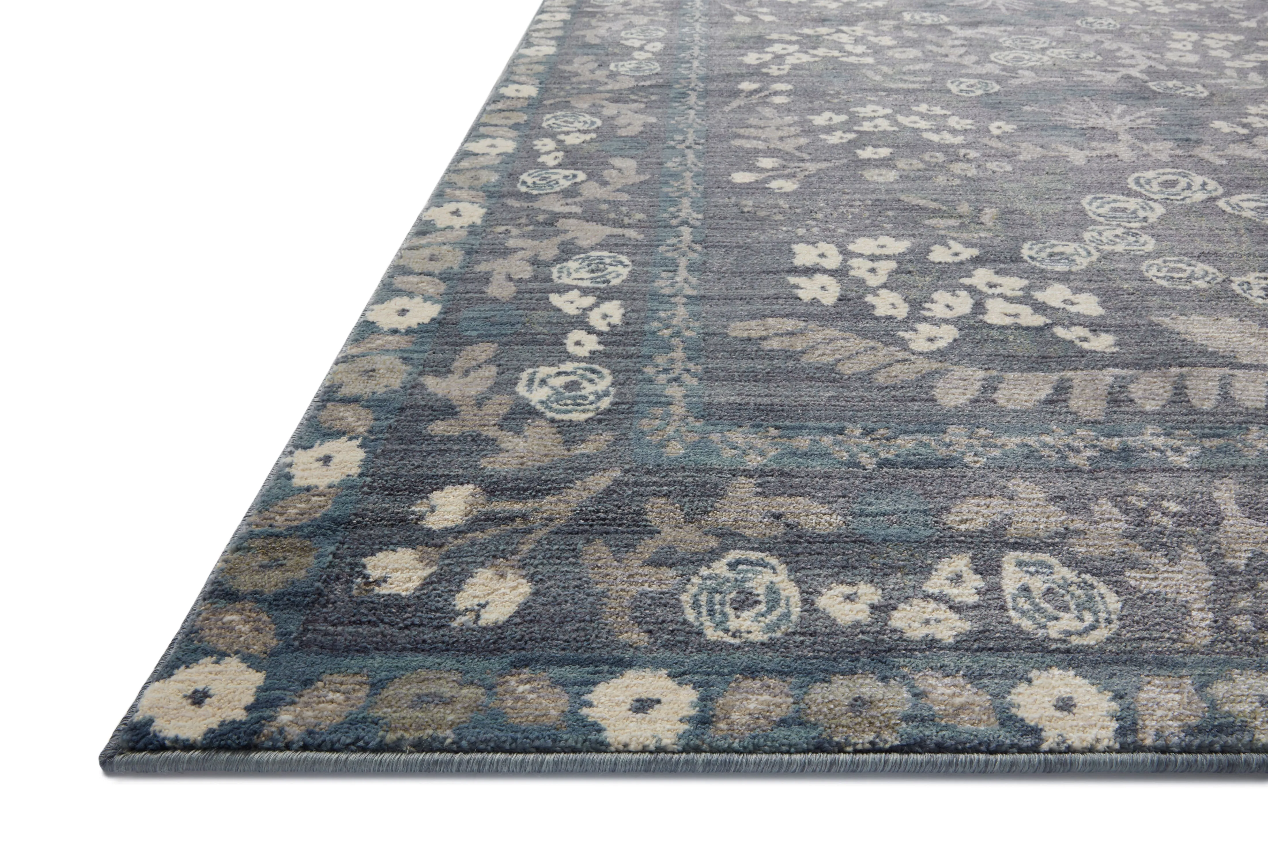 Rifle Paper Co. x Loloi Fiore Navy Grey Rug
