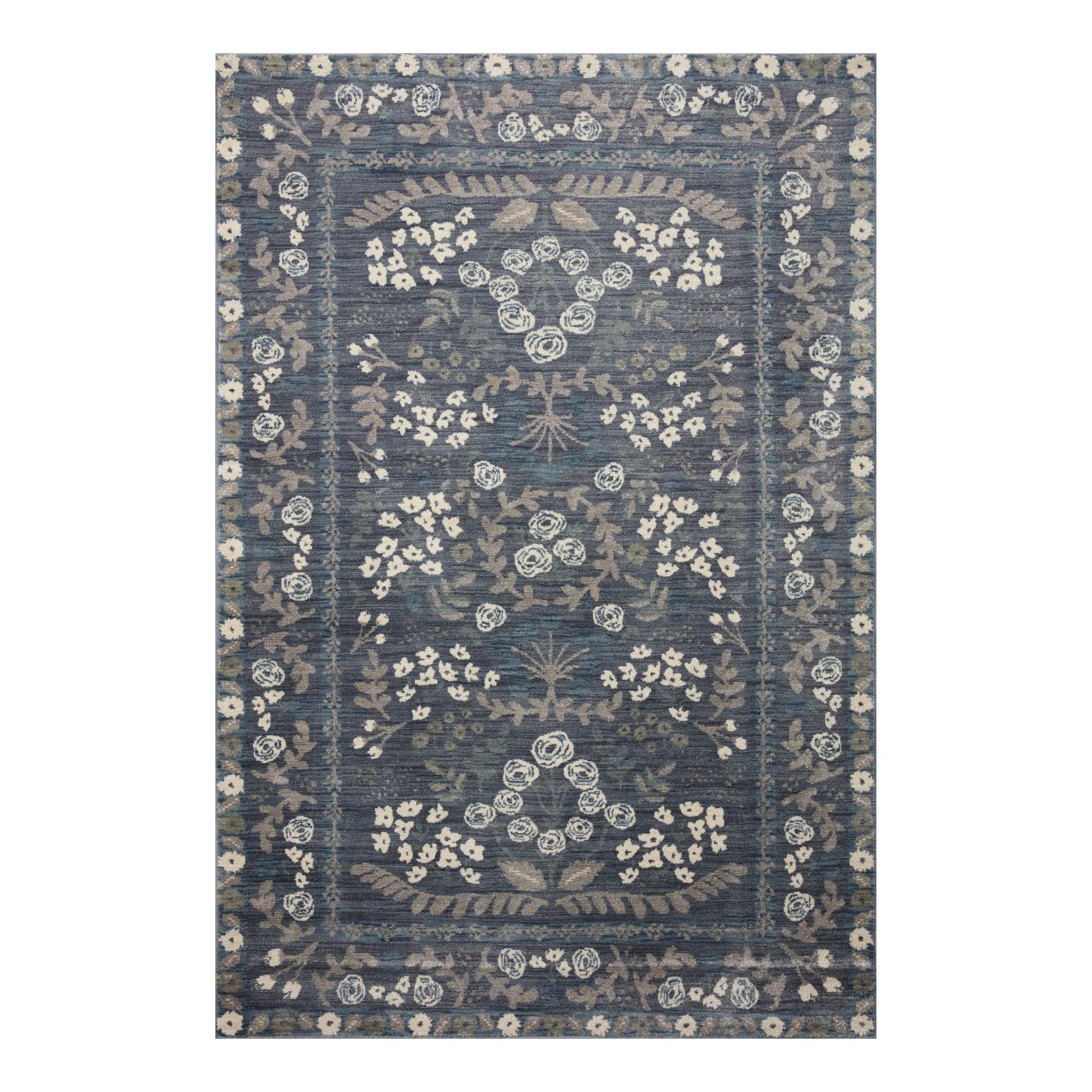 Rifle Paper Co. x Loloi Fiore Navy Grey Rug