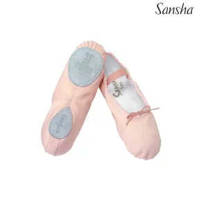 Sansha 5C "Tutu Split" Child Canvas Tan Ballet-CLEARANCE FINAL SALE