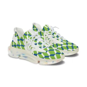 Seamless Geometric Shape Women's Mesh Sneakers