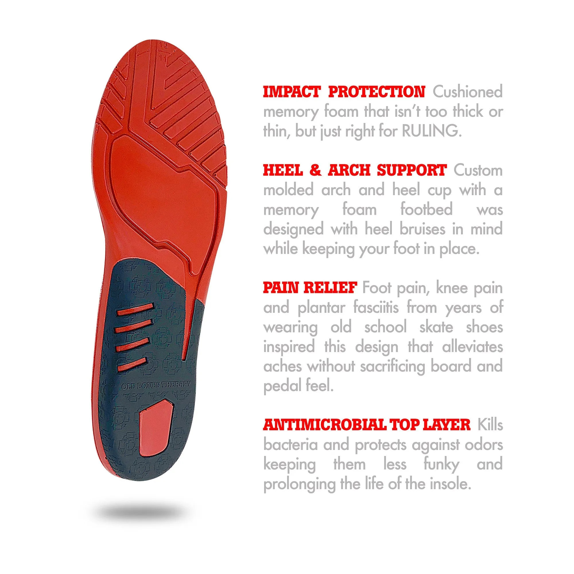 Shock Absorbing Foot Insoles (2-Pack)