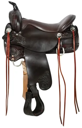 Tucker Custom Meadow Creek Trail Saddle, Wide, Brown
