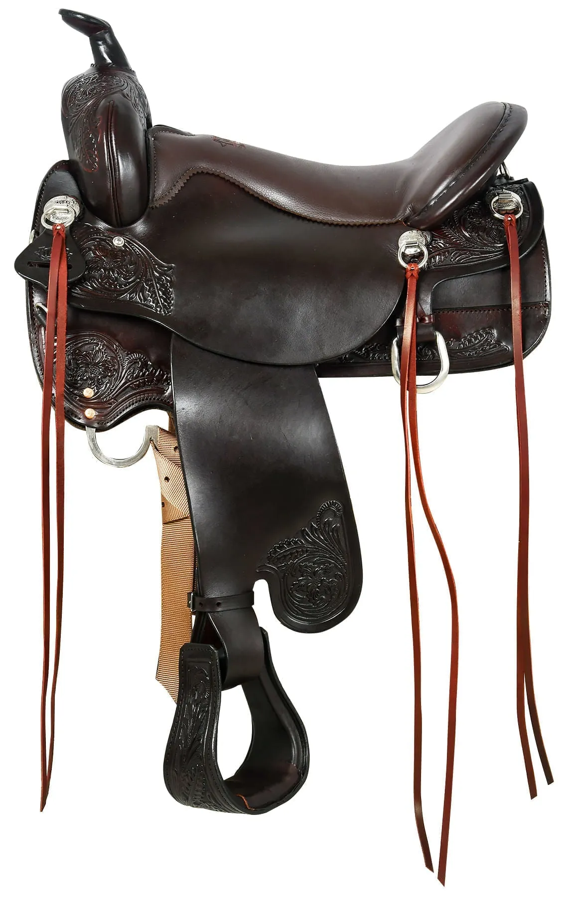 Tucker Custom Meadow Creek Trail Saddle, Wide, Brown