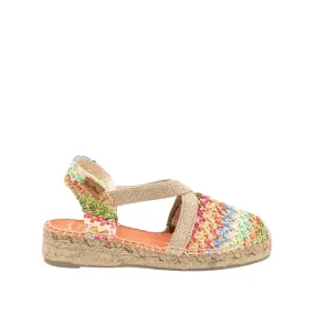 Vegan Multicolor Cotton Blend Sandals For Kids - Edita-NZ