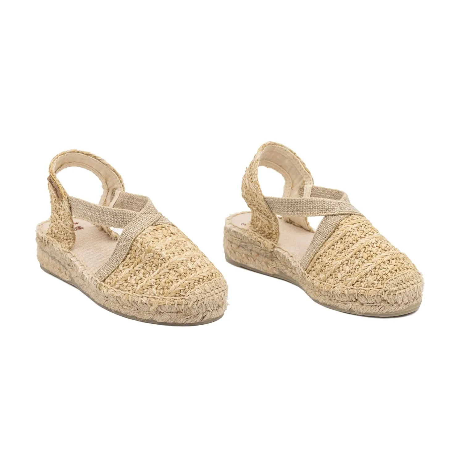 Vegan Multicolor Cotton Blend Sandals For Kids - Edita-NZ