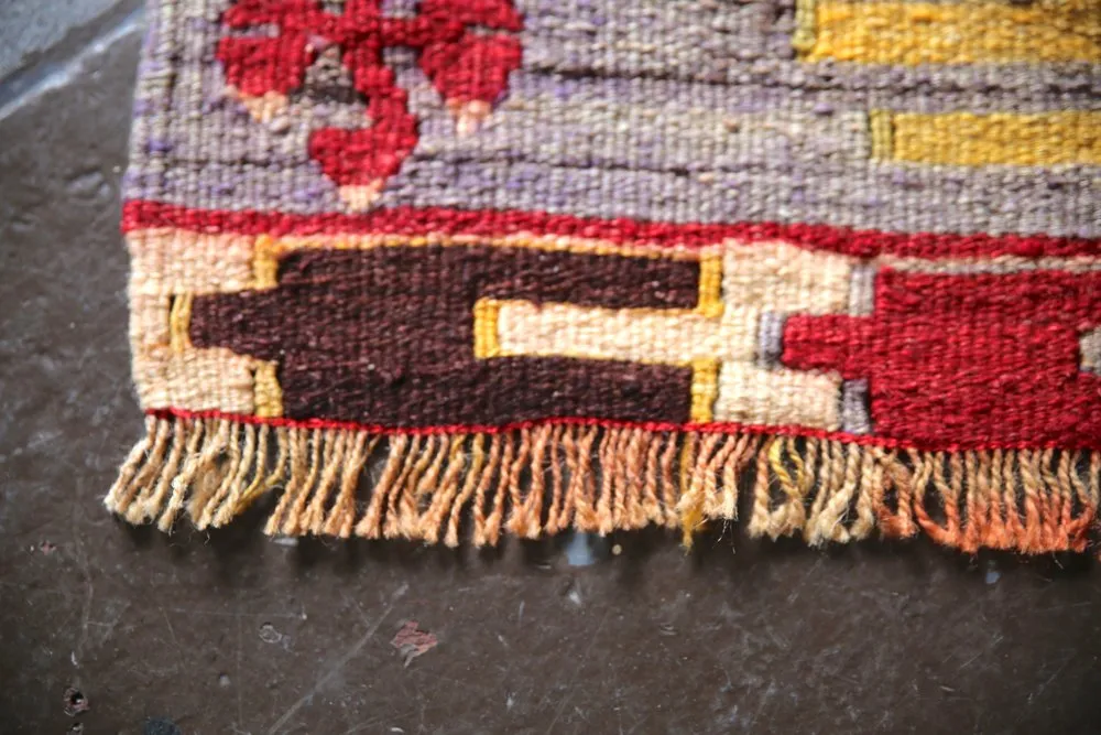 Vintage Adana Kilim Runner 2.1ft x 13ft