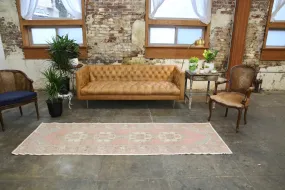 Vintage Faded Anatolian Turkish Runner Rug 2.10ftx9ft
