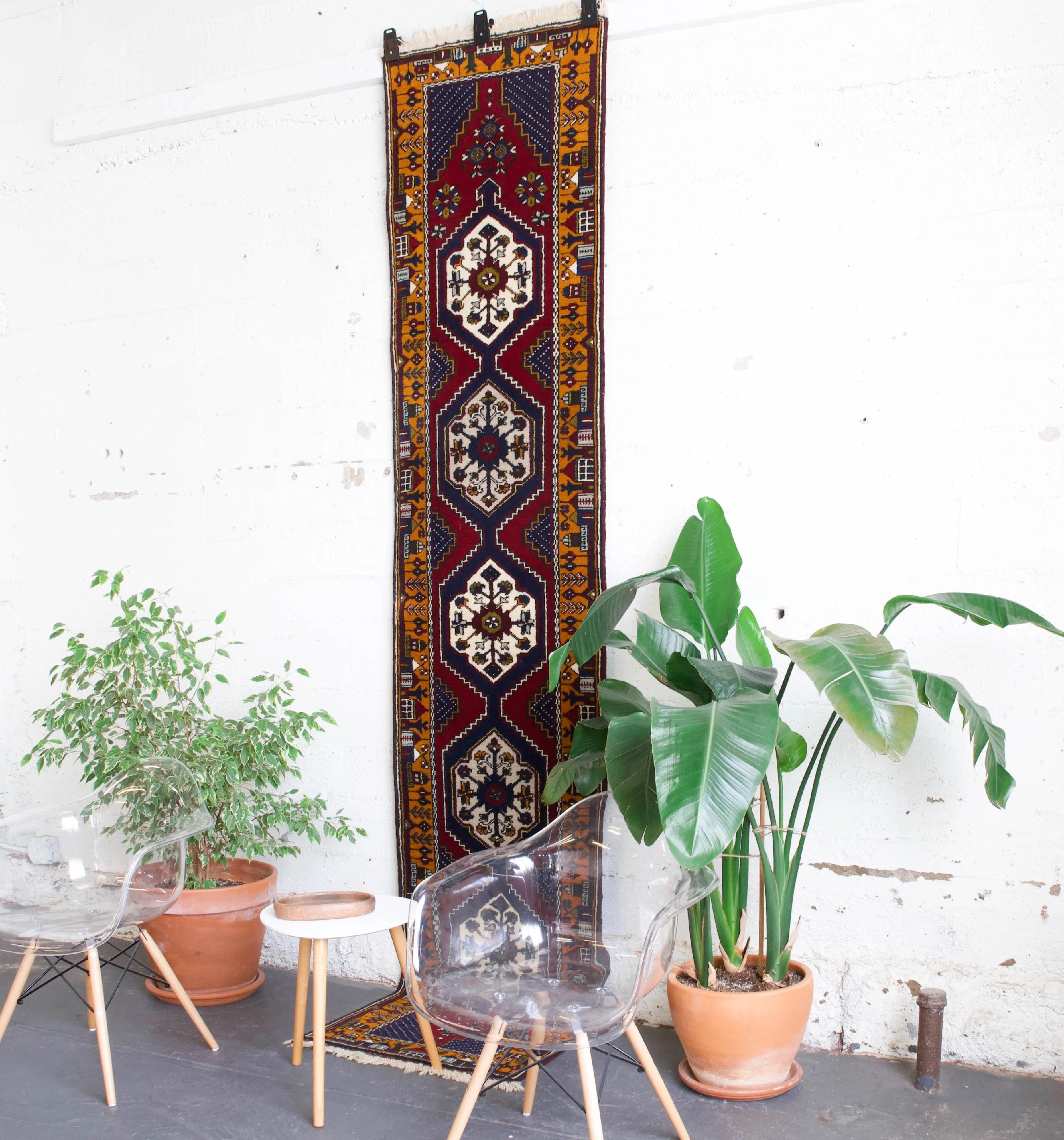 Vintage Turkish Yahyali Runner Rug 2'4" x 11'3"