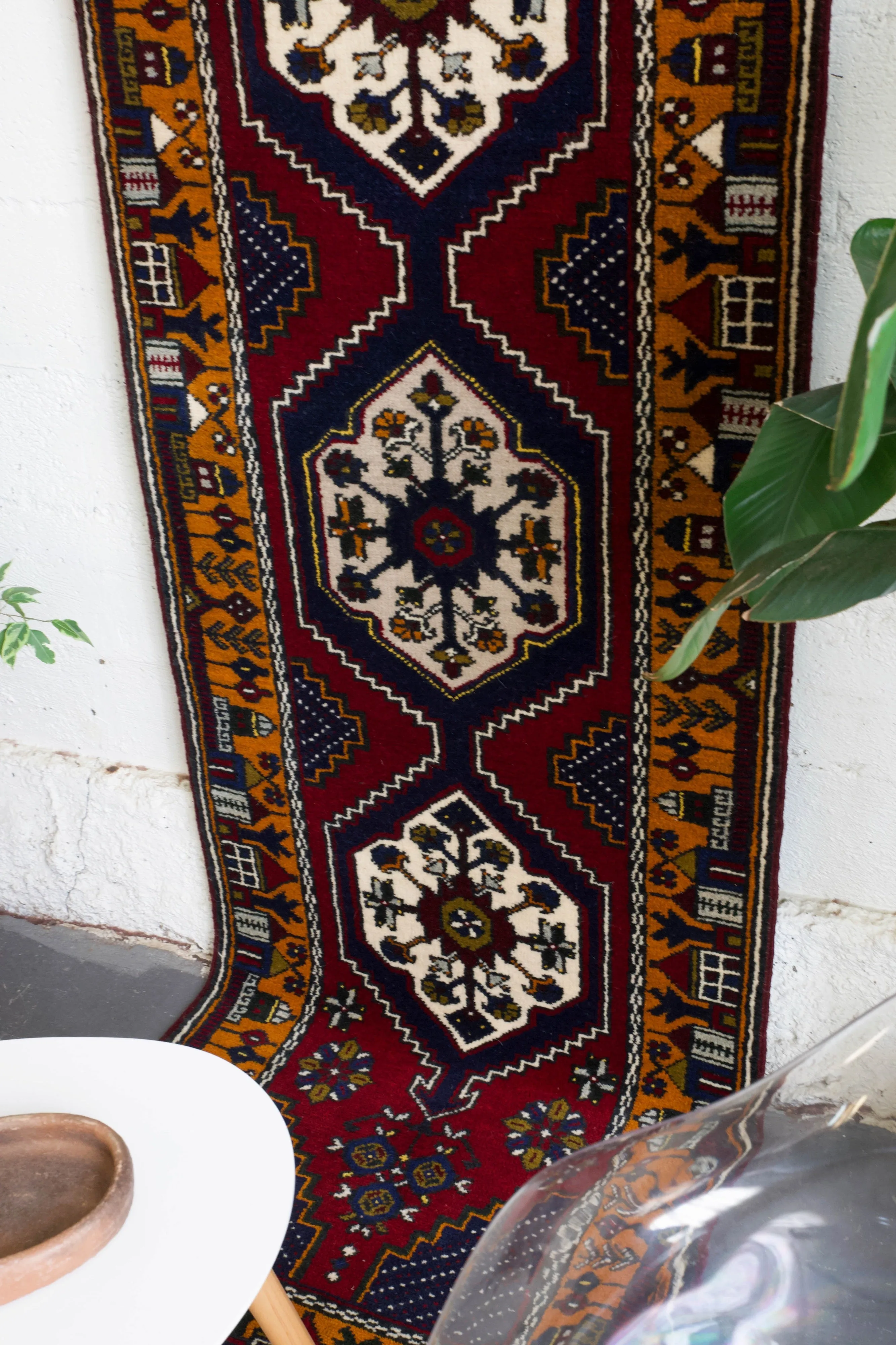 Vintage Turkish Yahyali Runner Rug 2'4" x 11'3"