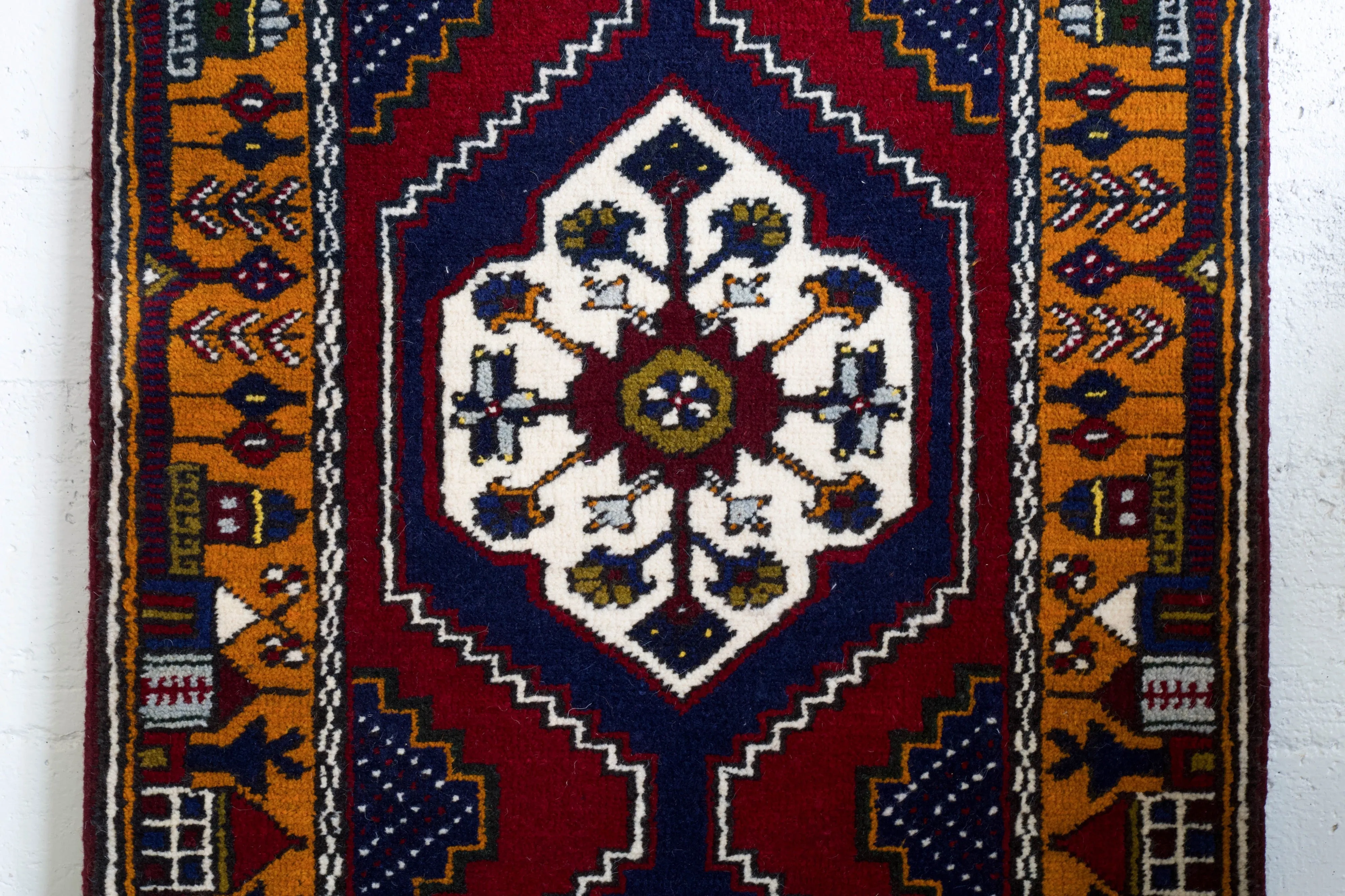 Vintage Turkish Yahyali Runner Rug 2'4" x 11'3"
