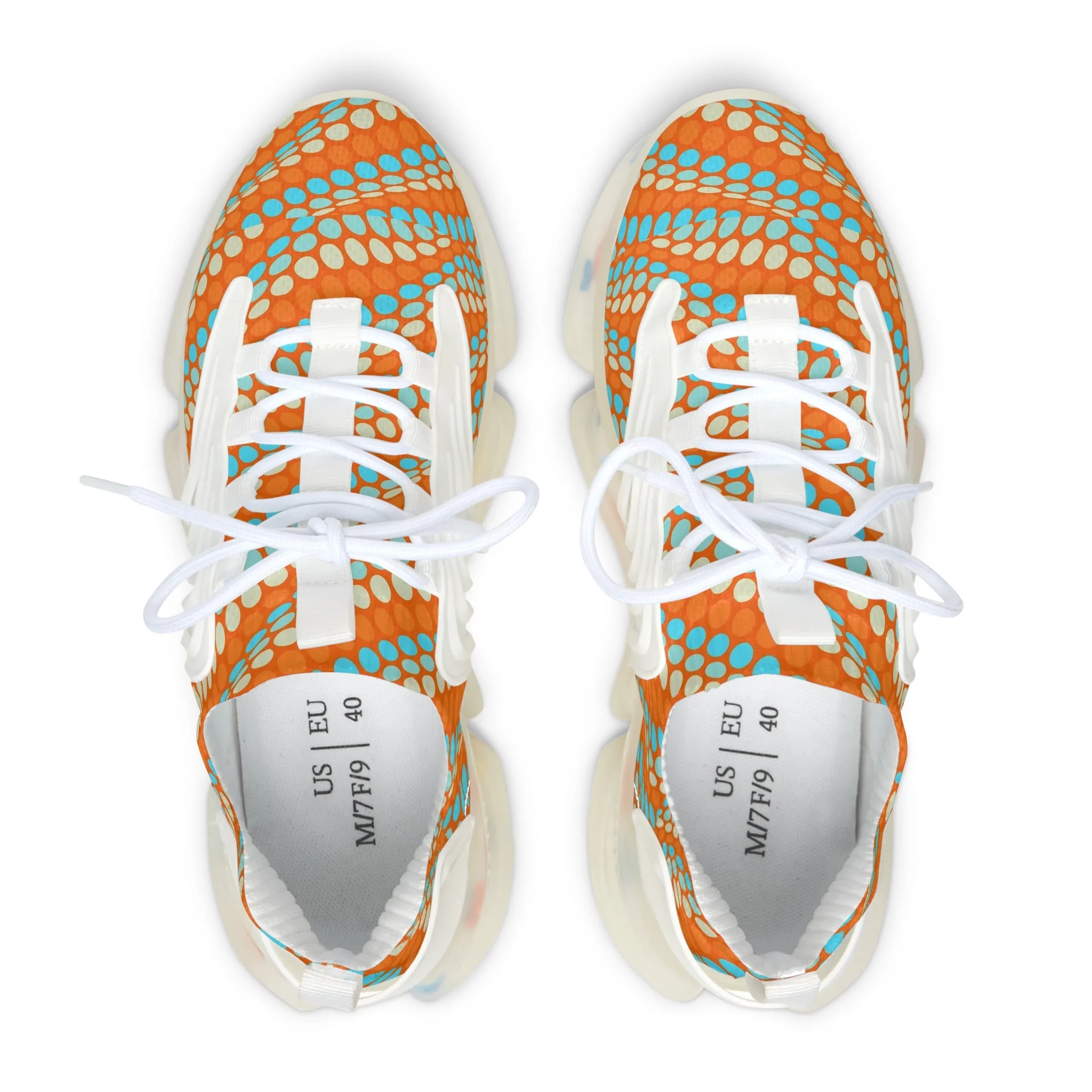 Wavy Pokka Dot Women's Mesh Sneakers