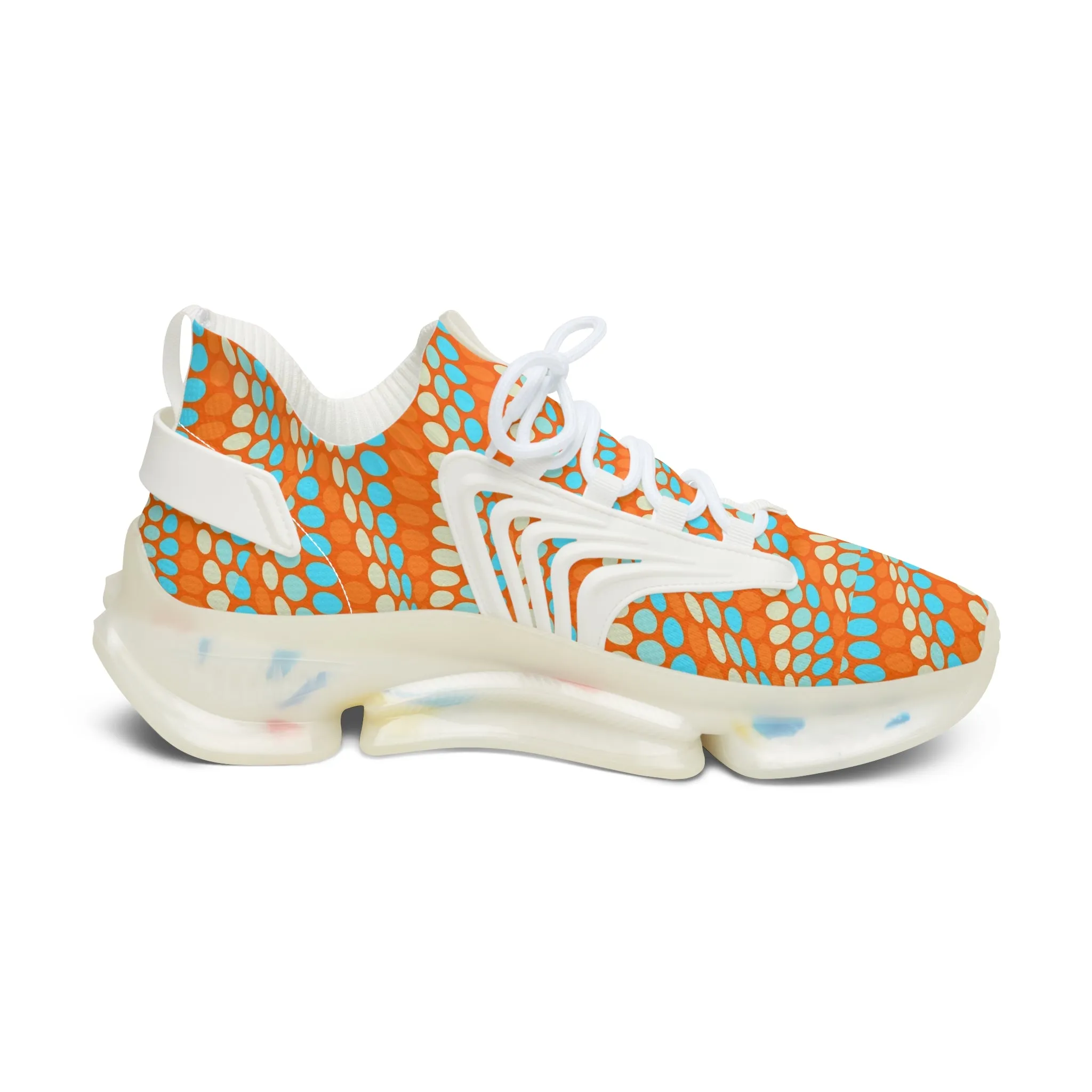Wavy Pokka Dot Women's Mesh Sneakers